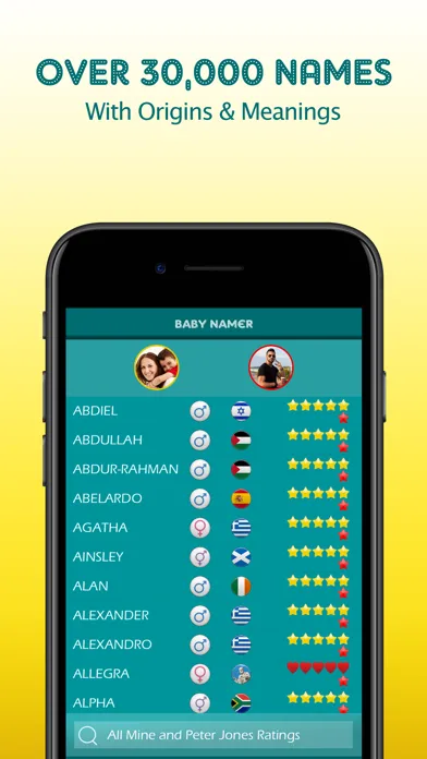 Captures d'écran de Baby Namer -Perfect Baby Names