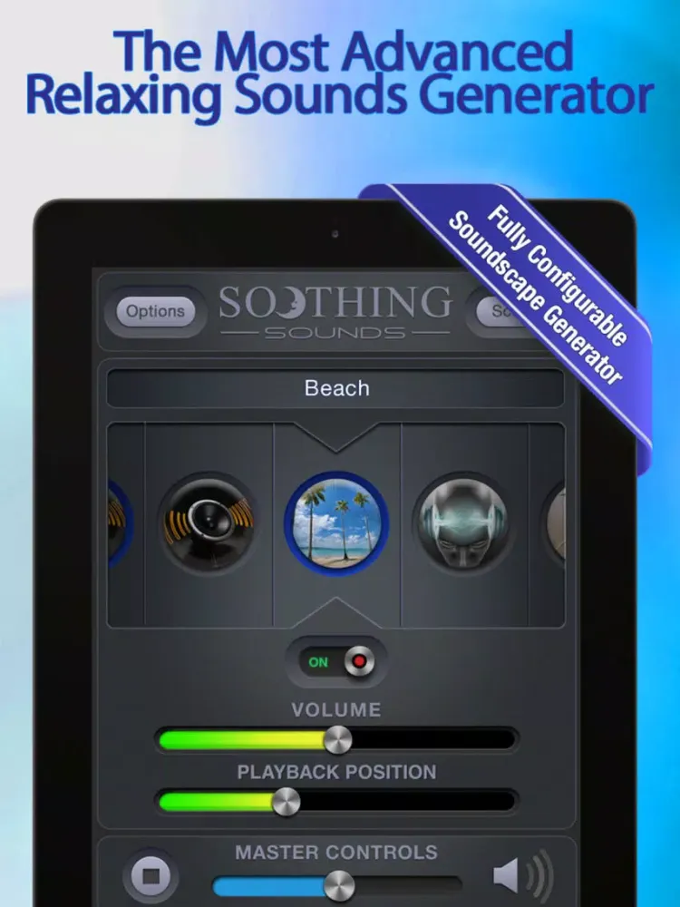 Soothing Sounds iPad  Screenshots