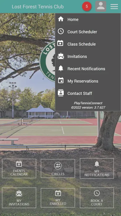 Ảnh chụp màn hình của Lost Forest Tennis Club