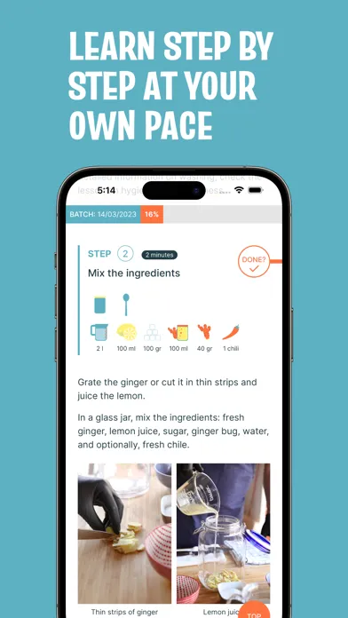 Screenshot di FermentApp