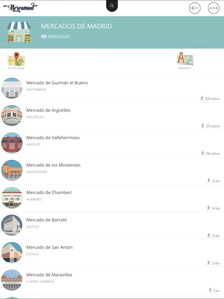 Tangkapan layar Mercamad - Mercados de Madrid iPad 