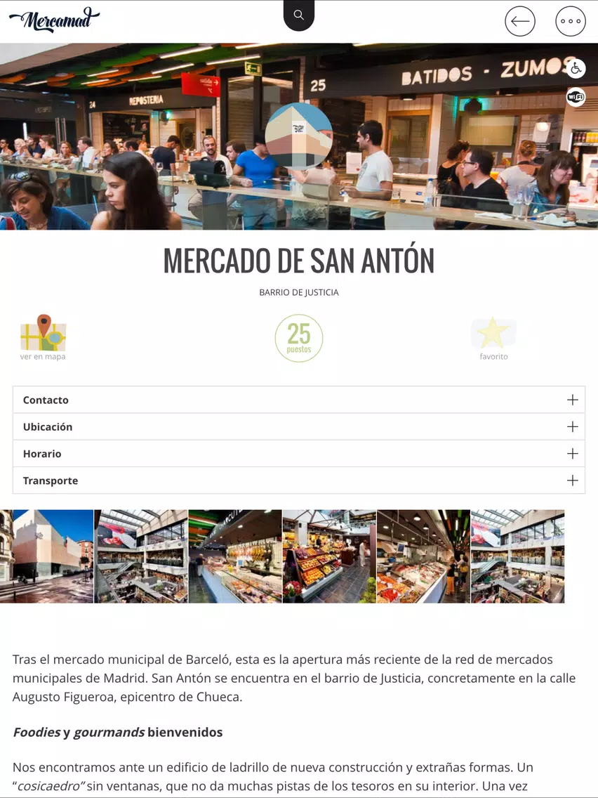 Tangkapan skrin Mercamad - Mercados de Madrid iPad 