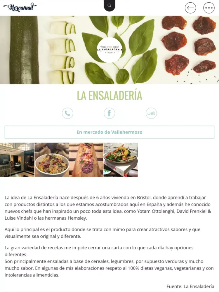 Tangkapan layar Mercamad - Mercados de Madrid iPad 