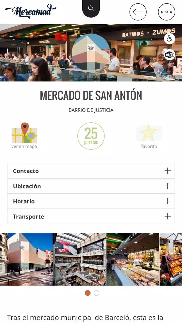Tangkapan skrin Mercamad - Mercados de Madrid