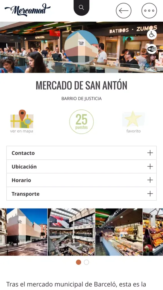 Tangkapan layar Mercamad - Mercados de Madrid