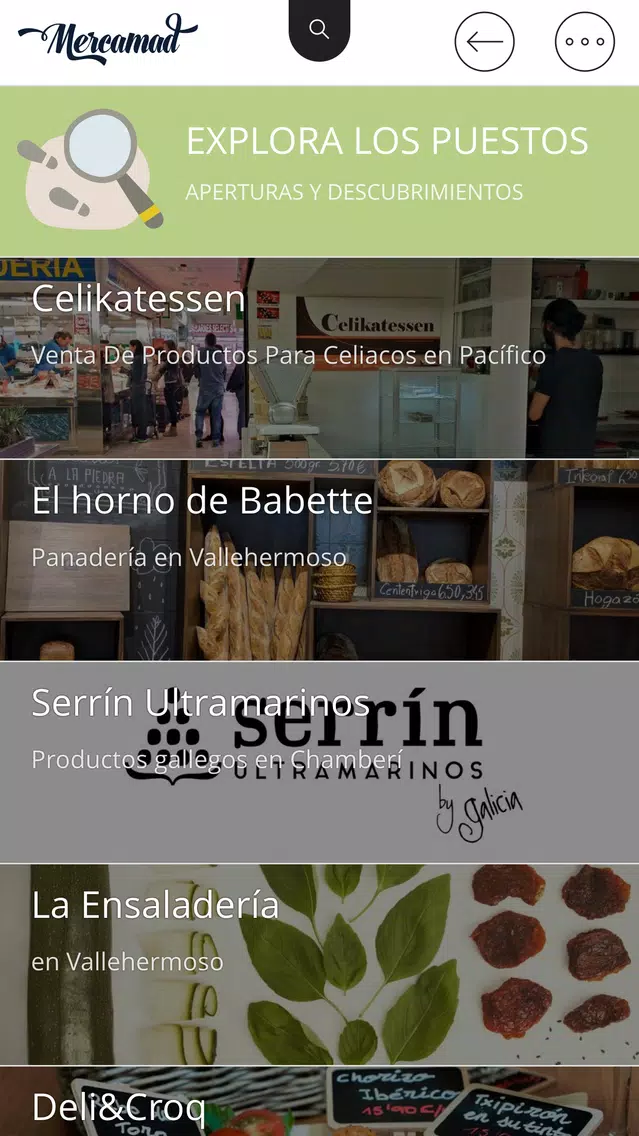Tangkapan skrin Mercamad - Mercados de Madrid