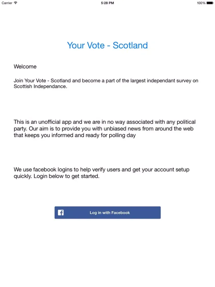Your Vote - Scotland iPad 应用截图