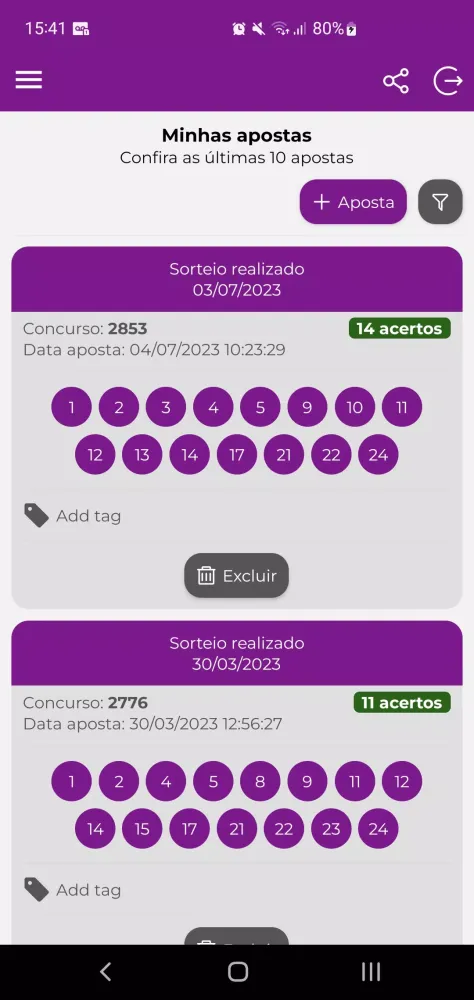 Loto análises fácil Screenshots
