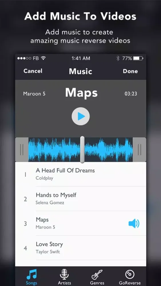 Captures d'écran de GoReverse: Reverse Video Maker