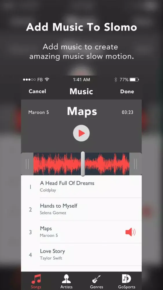 GoSports: Video Editor for Slow and Fast Motion应用截图