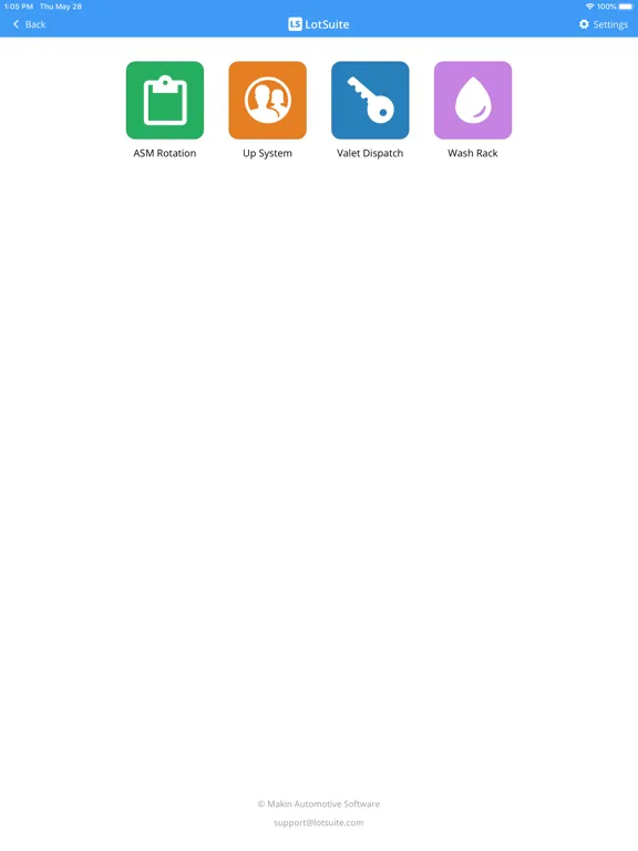 Ảnh chụp màn hình của LotSuite by Makin Auto iPad 