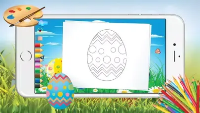 Capturas de tela do Easter Egg Coloring Pages For Kids Paint Training