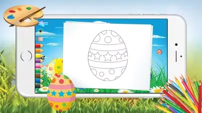 Capturas de tela do Easter Egg Coloring Pages For Kids Paint Training