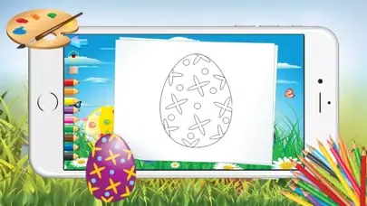 Capturas de tela do Easter Egg Coloring Pages For Kids Paint Training