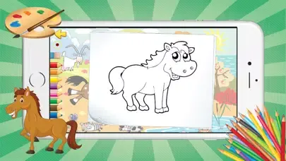 Ảnh chụp màn hình của Pet Animal Coloring Pages for Kids Painting Lesson