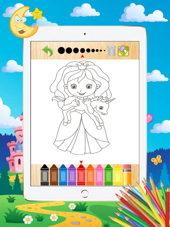 Captures d'écran de Princess Coloring Book - Paint Learning For Kids iPad 