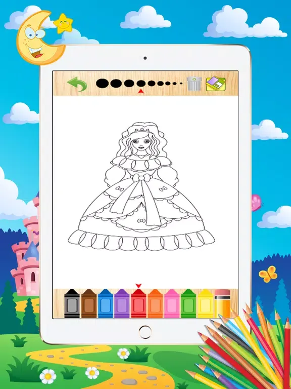 Captures d'écran de Princess Coloring Book - Paint Learning For Kids iPad 