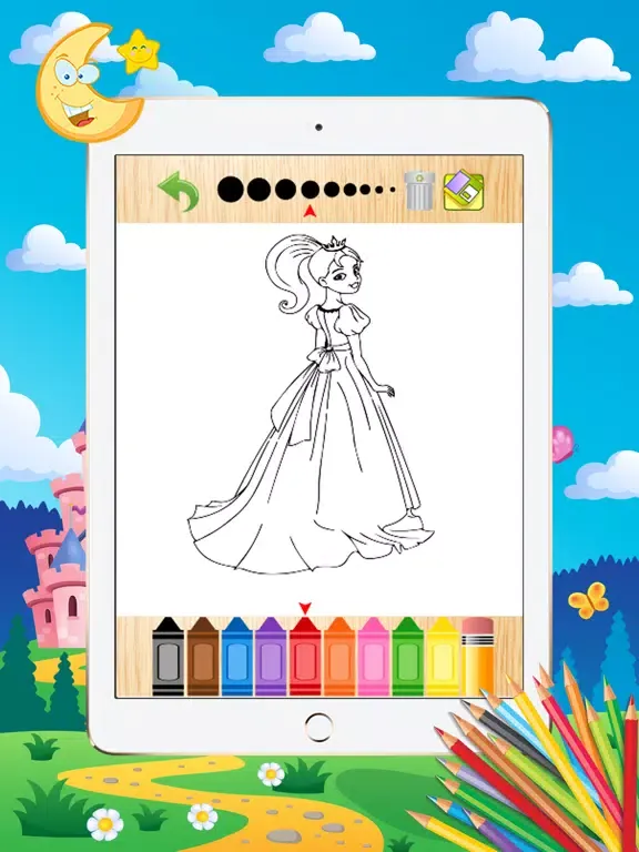 Captures d'écran de Princess Coloring Book - Paint Learning For Kids iPad 