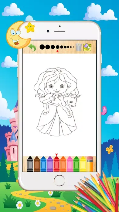 Captures d'écran de Princess Coloring Book - Paint Learning For Kids