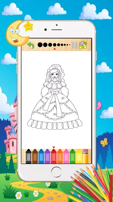 Captures d'écran de Princess Coloring Book - Paint Learning For Kids
