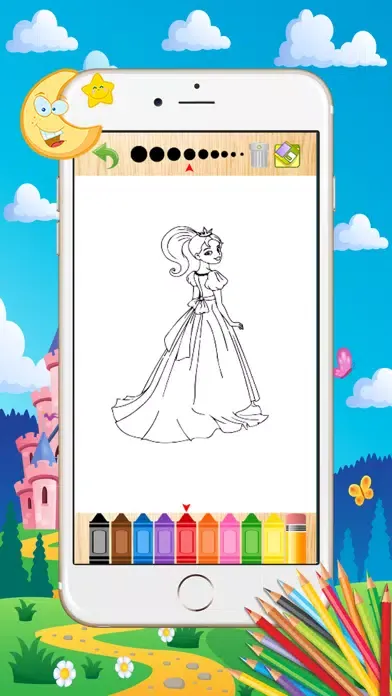 Captures d'écran de Princess Coloring Book - Paint Learning For Kids