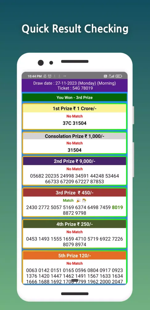 Zrzuty ekranu Lottery Result Sambad