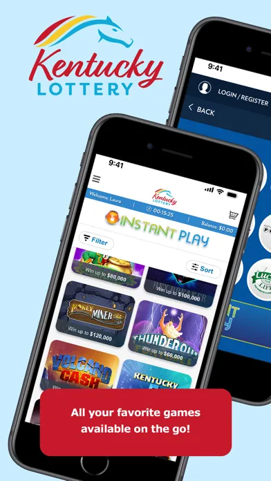 Captures d'écran de Kentucky Lottery Official App