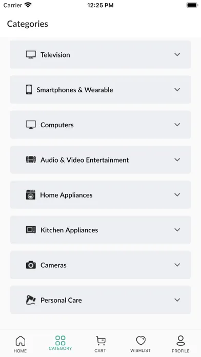 Lotus Electronics Shopping App Screenshots