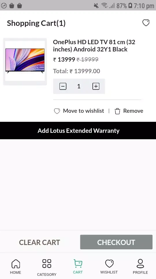 Tangkapan skrin Lotus