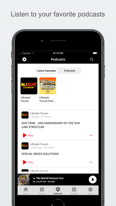 Capturas de pantalla de 96.1 KLPX