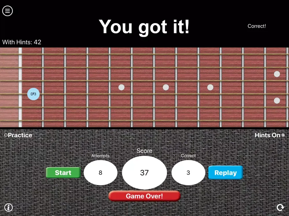 Скриншоты Ear Trainer for Guitarists iPad 