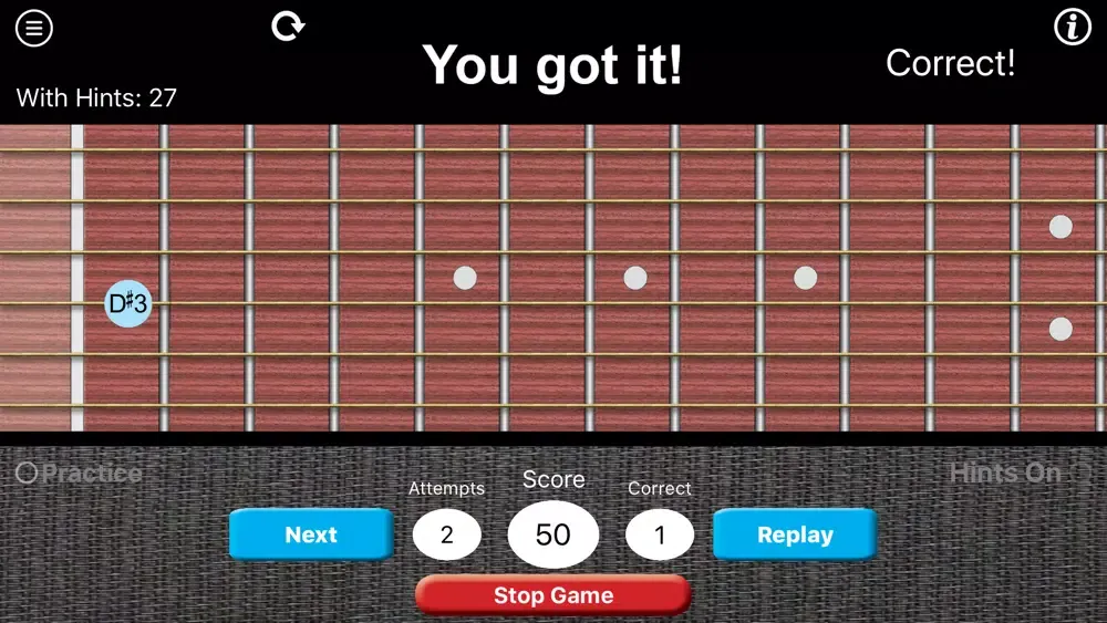 Скриншоты Ear Trainer for Guitarists