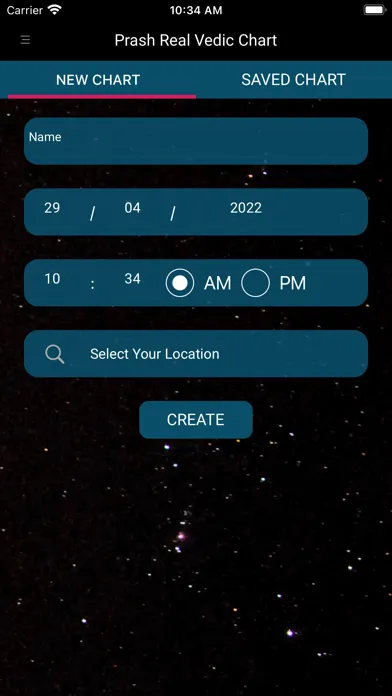 Prash Real Vedic Chart Screenshots