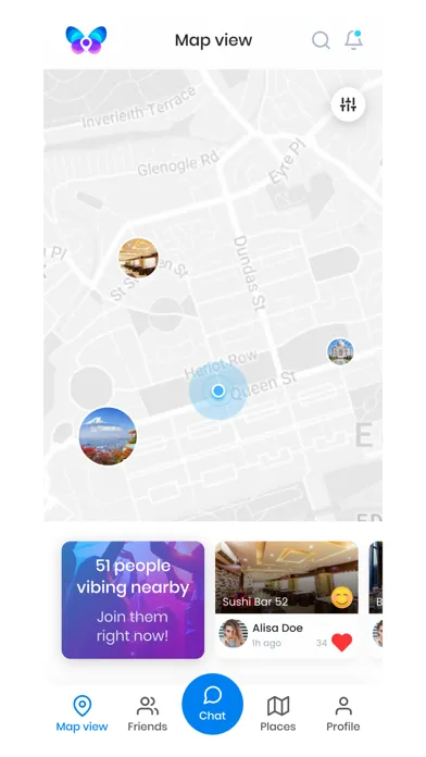 Butterfly Social Network سکرین شاٹس