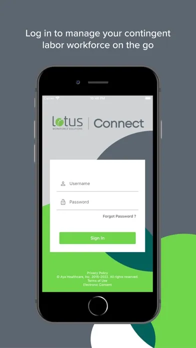 Tangkapan layar Lotus Connect