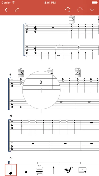 Tangkapan layar Guitar Notation Pro