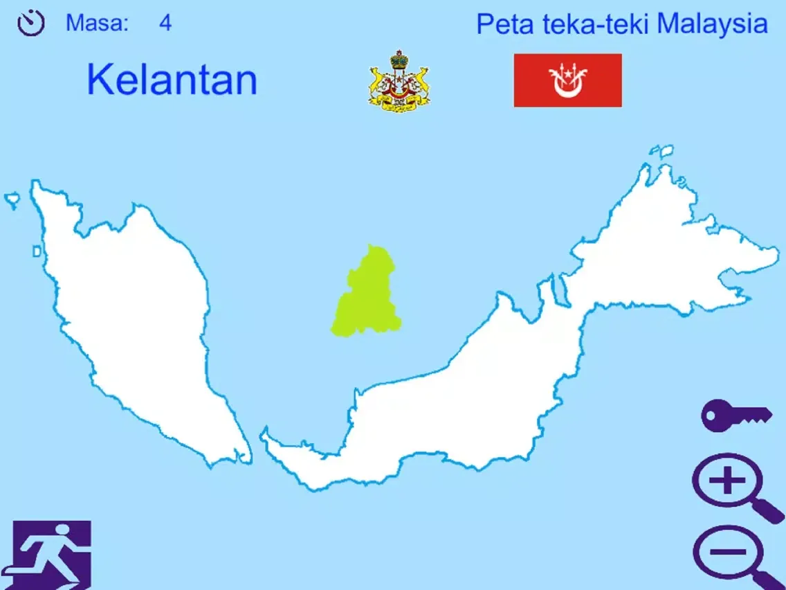 Peta teka teki Malaysia iPad 应用截图