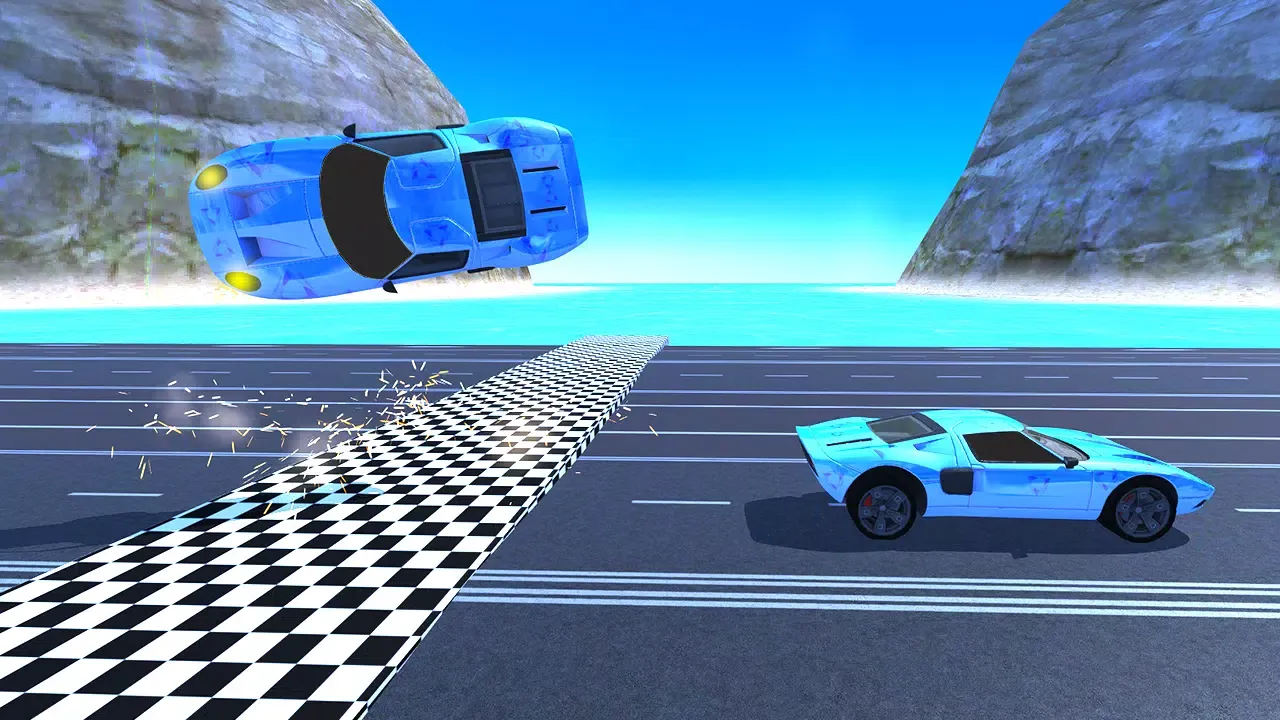 Tangkapan layar Racing Car Vs Falling Car 2020