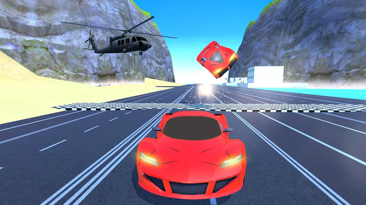 Tangkapan layar Racing Car Vs Falling Car 2020