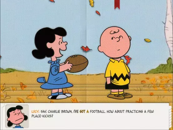 Ảnh chụp màn hình của Great Pumpkin, Charlie Brown iPad 
