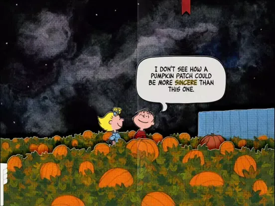 Ảnh chụp màn hình của Great Pumpkin, Charlie Brown iPad 
