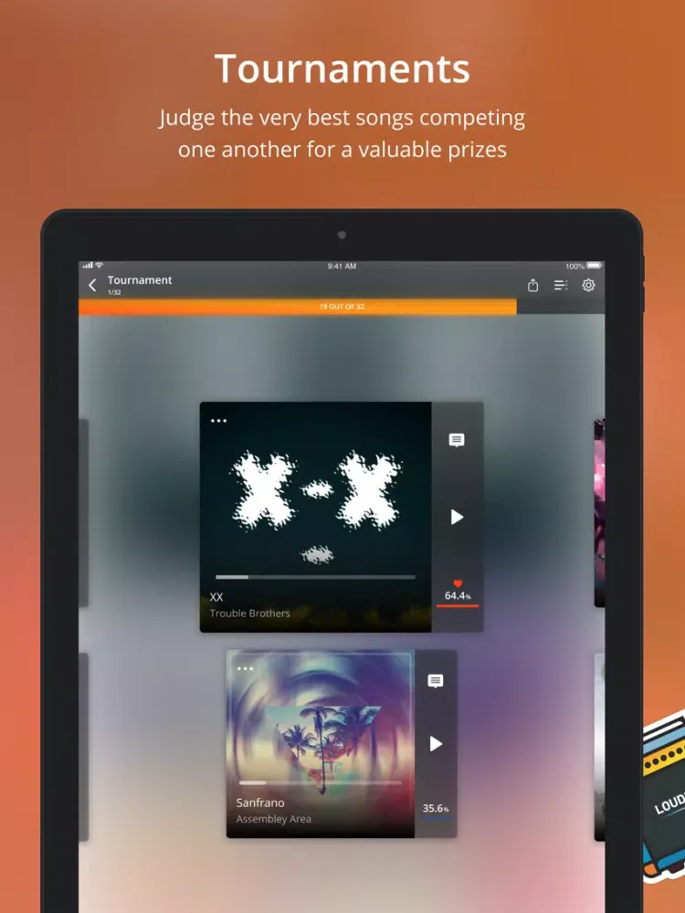 Capturas de pantalla de Louder.me - new music app iPad 