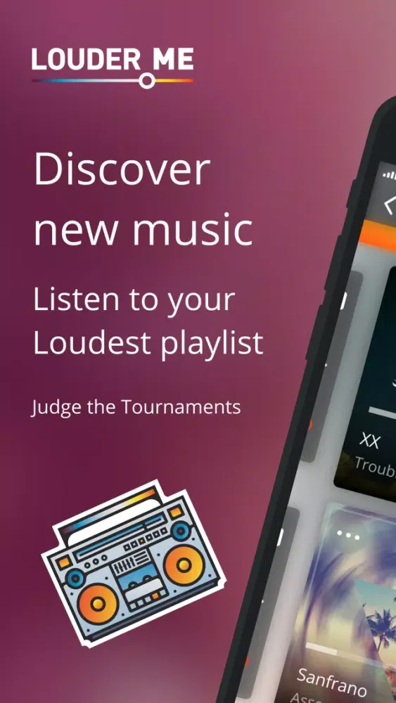 Capturas de pantalla de Louder.me - new music app
