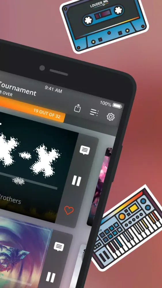 Capturas de pantalla de Louder.me - new music app