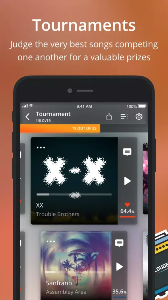 Capturas de pantalla de Louder.me - new music app