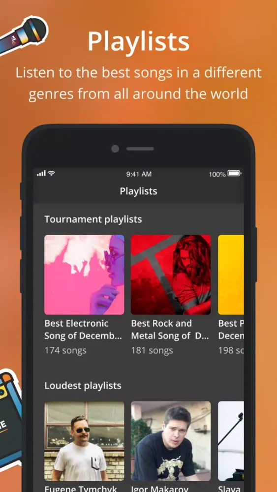 Capturas de pantalla de Louder.me - new music app
