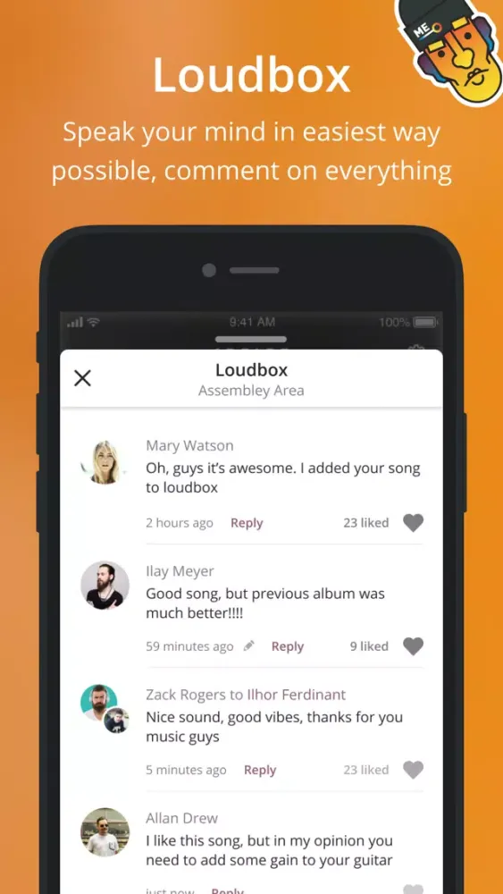 Capturas de pantalla de Louder.me - new music app