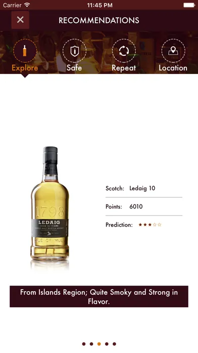 Capturas de tela do Scotch Aficionado