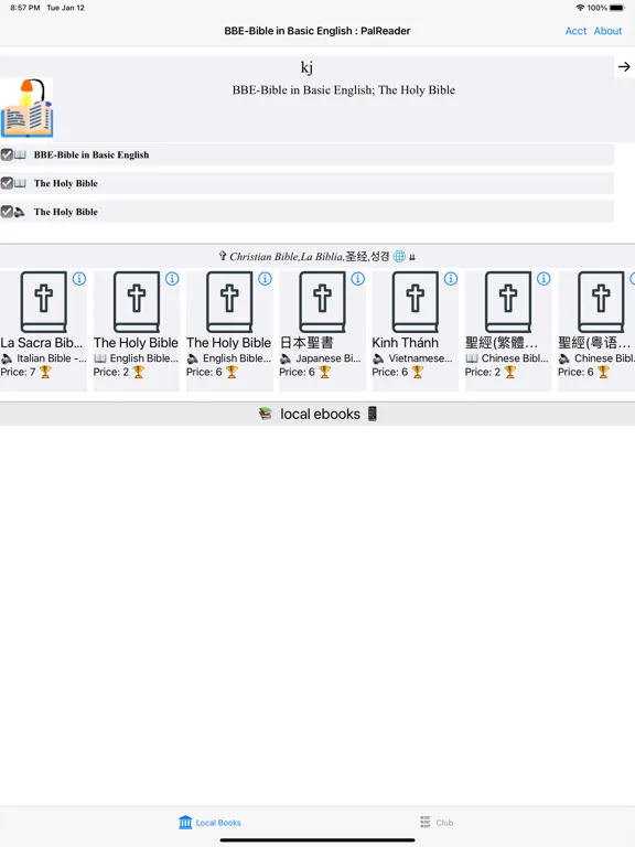 Capturas de tela do Holy Bible BBE (Basic English) iPad 