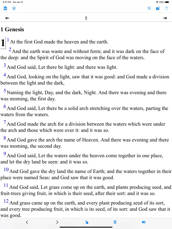 Capturas de tela do Holy Bible BBE (Basic English) iPad 